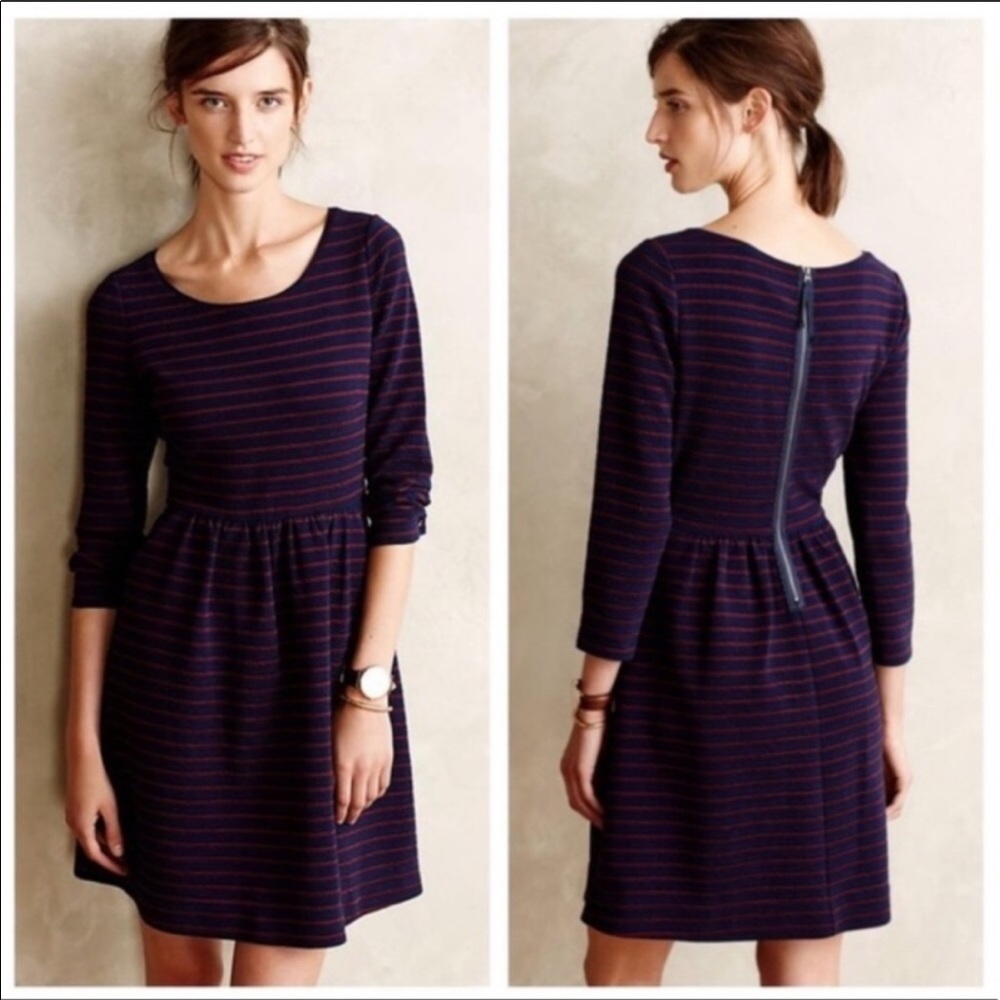 Anthropologie Maeve Brenna Striped Dress